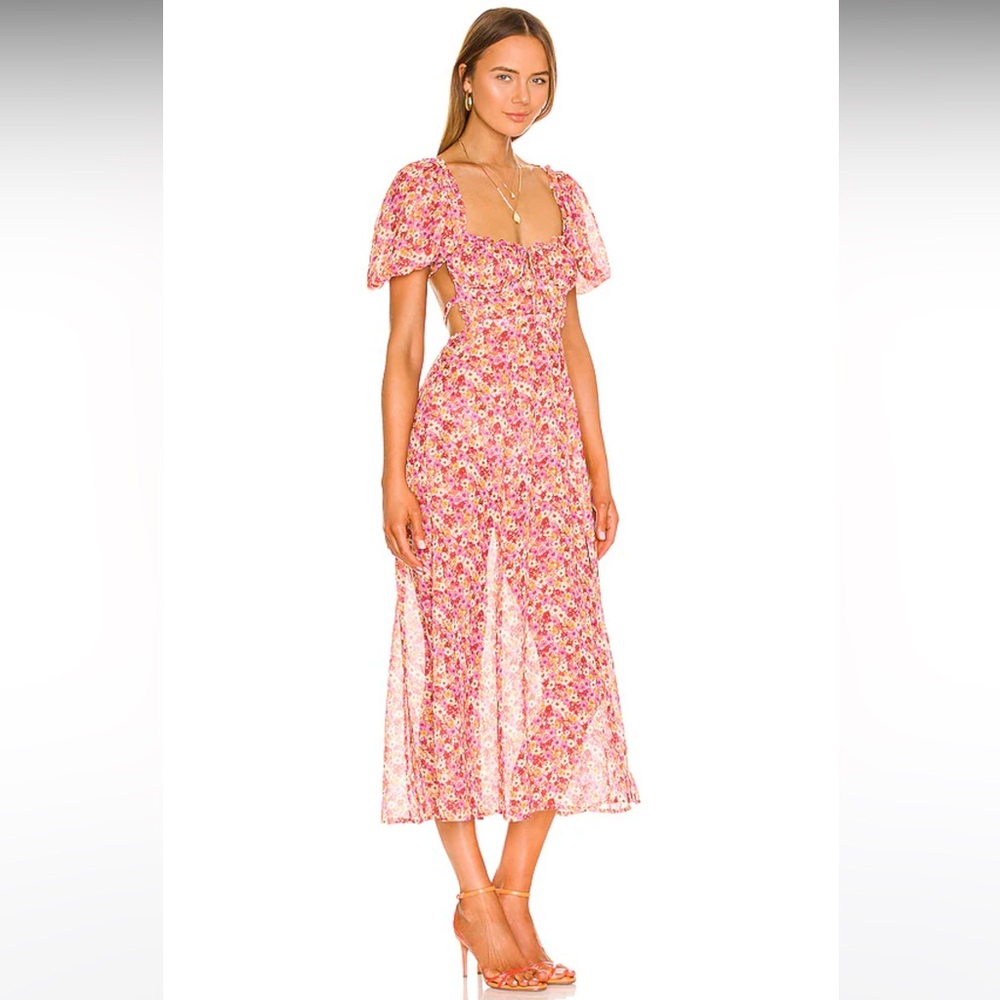 For Love & Lemons Felicia Midi Dress
